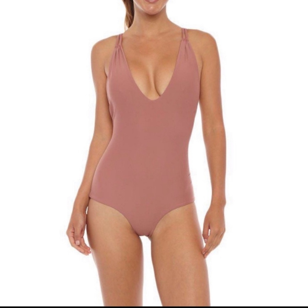 Tori Praver Elena Plunge Swimsuit in Spice